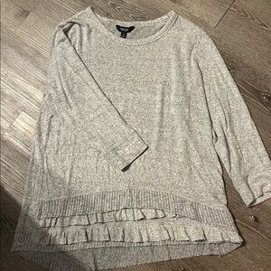 Simply Vera Vera Wang Heather Gray Sweater